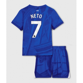 Billige Fotballdrakt Chelsea Pedro Neto #7 Replika Hjemmedraktsett Barn 2025-26 Kortermet (med bukser)